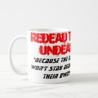 REDEAD THE UNDEAD logo mug red band