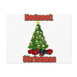 Redeck christmas tree with beer ornaments postcard