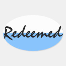 "Redeemed" Baptism Sticker