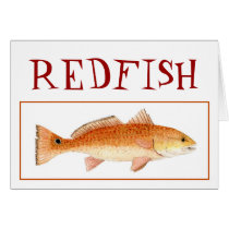REDFISH GREETING CARD