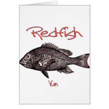 Redfish Yum Greeting Card
