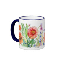 redflowers mug by Julier redflowers mug