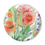 Redflowrs Garden  twice magnets