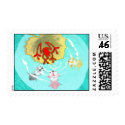 RedFrog with three kois postage by redfrog RedFrog with three kois postage