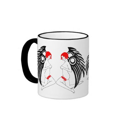 Redhaired Tribal Angel Coffee Mug by redqueenself