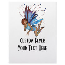 Redhead 3D Pixie - Purple & Blue Personalized Flyer