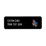 Redhead 3D Pixie - Purple & Blue Custom Return Address Labels