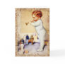 Redhead Baby Boy Blowing Horn to Soldiers Cards