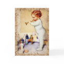 Redhead Baby Boy Blowing Horn to Soldiers cards by beverlytazangel Redhead Baby Boy Blowing Horn to Soldiers cards