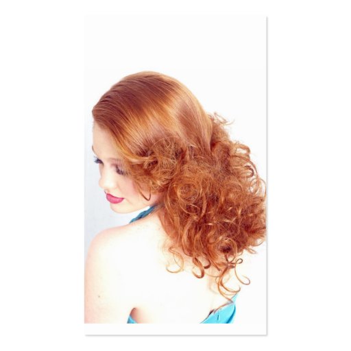 Redhead Beauty Business Cards (front side)