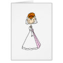 Redhead Bride Stick Figure Card by stick_figures Redhead Bride Stick Figure Card