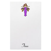 Redhead Dragonfly Fairy stationery