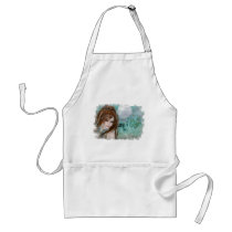 Redhead Elf & Blue Glass Night Designs aprons