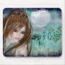 Redhead Elf & Blue Glass Night Designs Mousepad