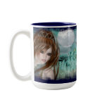 Redhead Elf &amp; Blue Glass Night Designs Mugs