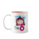 Redhead Girl I'm Six mugs