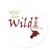 Redhead Gone Wild stickers