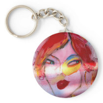 "Redhead" keychains by gingerche "Redhead" keychains