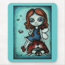 Redhead Lucy - ladybug fairy mousepads by tanyabond Redhead Lucy - ladybug fairy mousepads