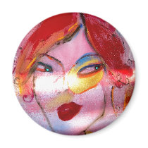 "Redhead" Fridge Magnets