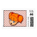 Redhead Manga Girl Postage postage by stampstore Redhead Manga Girl Postage postage