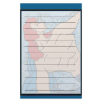 Redhead Merman Fantasy Stationery by SialiciousStationary Redhead Merman Fantasy Stationery