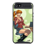 Redhead on Internet Surprised by Computer - Al Rio Cover For iPhone 5