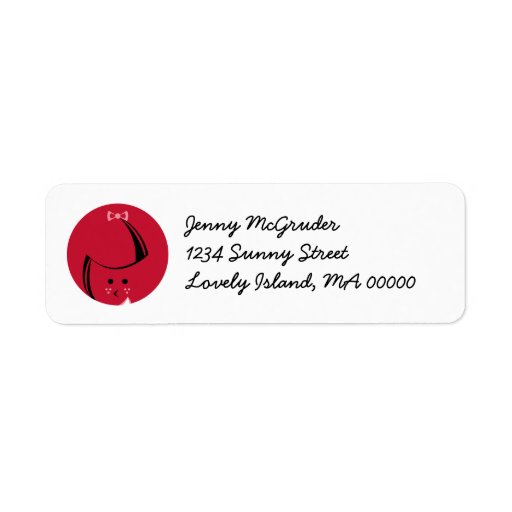 Redhead Return Address Labels