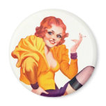 Redhead Smoker Pinup magnets