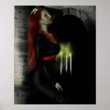 redhead vamp poster
