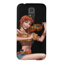 violin, playing, player, pinup, al rio, drawing, redhead, high heels, gypsy, fiddle, [[missing key: type_casemate_cas]] with custom graphic design
