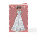 Redheaded Bride - White Gown Design 1 Card