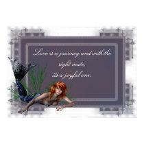 Redheaded Mermaid - Customizable Print by mrssocolov4 Redheaded Mermaid - Customizable Print