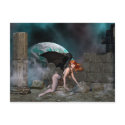 Redheaded Vampress 1 - Fantasy/Vampire Postcard