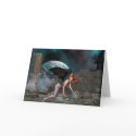Redheaded Vampress - Fantasy Greeting Card