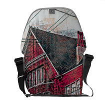 artsprojekt, redheaded, victorians, corner, mission, district, sfc, sanfrancisco, Rickshaw messenger bag with custom graphic design