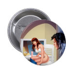 Redhead's Dressing Room Surprise by Al Rio Pin