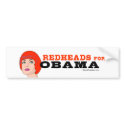 Redheads for Obama Sticker bumper stickers