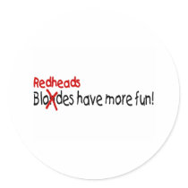 Redheads Have More Fun stickers