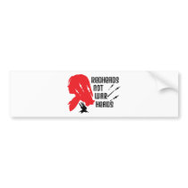 Redheads Not Warheads bumper stickers