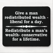 Redistribute wealth? mousepad