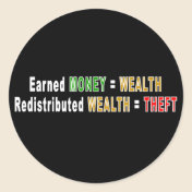 Redistributed Wealth stickers