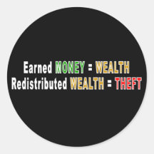 Redistributed Wealth stickers