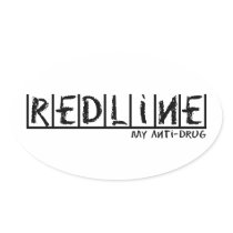 Redline Anti-Drug Oval Sticker