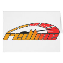 Redline Tach Design Greeting Cards
