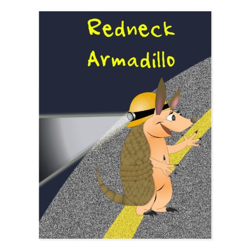 Redneck Armadillo Postcard