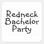 Redneck Bachelor Party Stickers