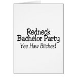Redneck Bachelor Party Yee Haw Card Redneck Bachelor Party Yee Haw Card