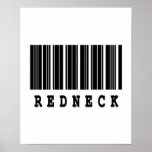 redneck barcode design print
