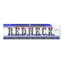 REDNECK BUMPER STICKER